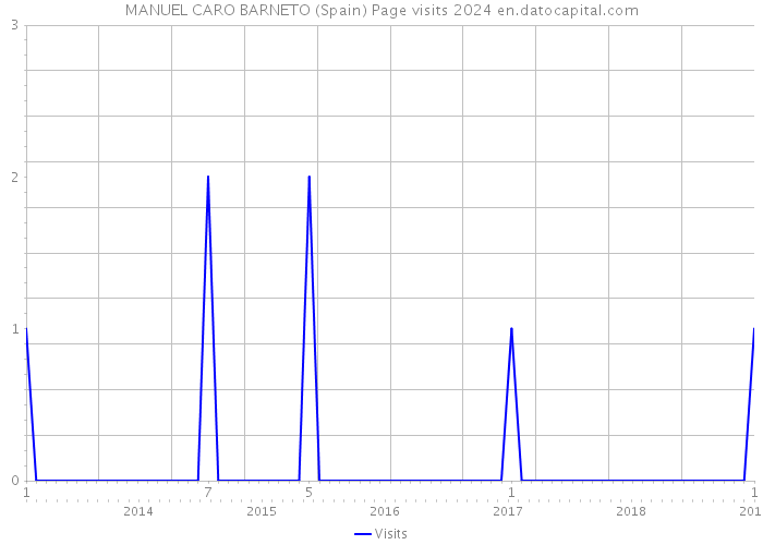 MANUEL CARO BARNETO (Spain) Page visits 2024 