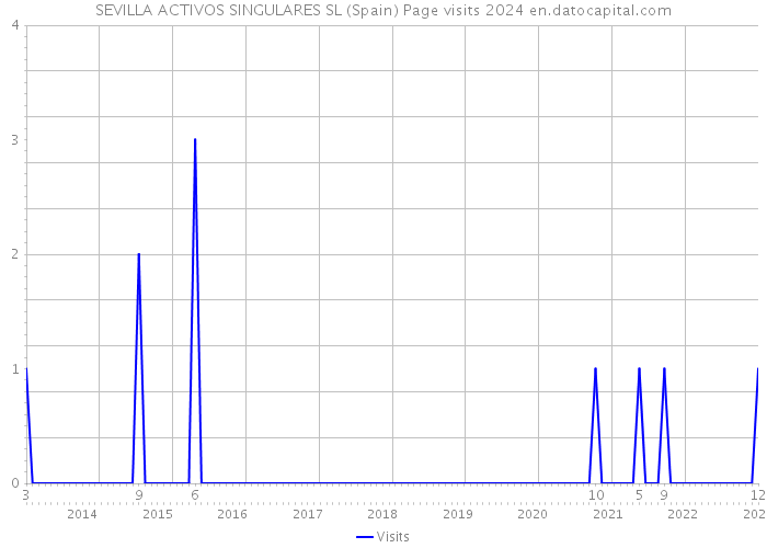 SEVILLA ACTIVOS SINGULARES SL (Spain) Page visits 2024 