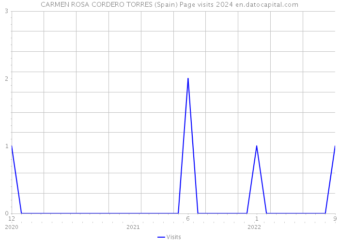 CARMEN ROSA CORDERO TORRES (Spain) Page visits 2024 