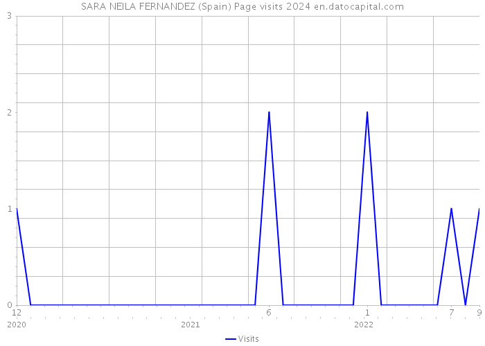 SARA NEILA FERNANDEZ (Spain) Page visits 2024 