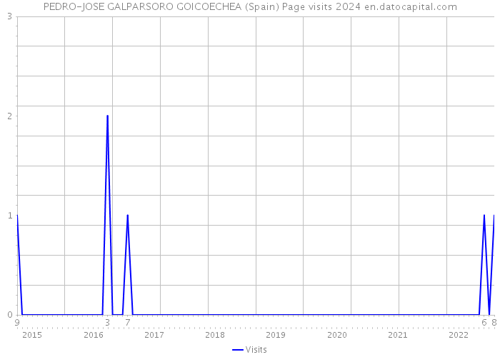 PEDRO-JOSE GALPARSORO GOICOECHEA (Spain) Page visits 2024 