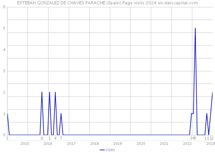ESTEBAN GONZALEZ DE CHAVES PARACHE (Spain) Page visits 2024 