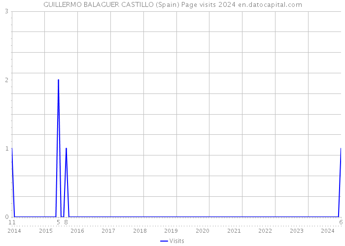 GUILLERMO BALAGUER CASTILLO (Spain) Page visits 2024 