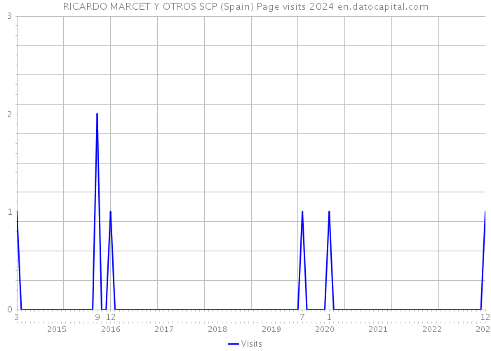 RICARDO MARCET Y OTROS SCP (Spain) Page visits 2024 