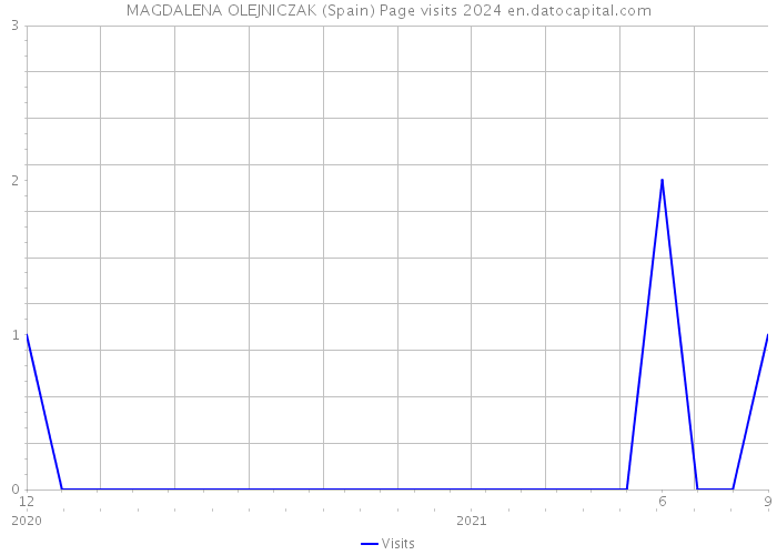 MAGDALENA OLEJNICZAK (Spain) Page visits 2024 