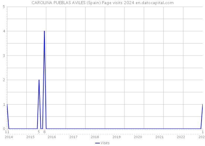 CAROLINA PUEBLAS AVILES (Spain) Page visits 2024 