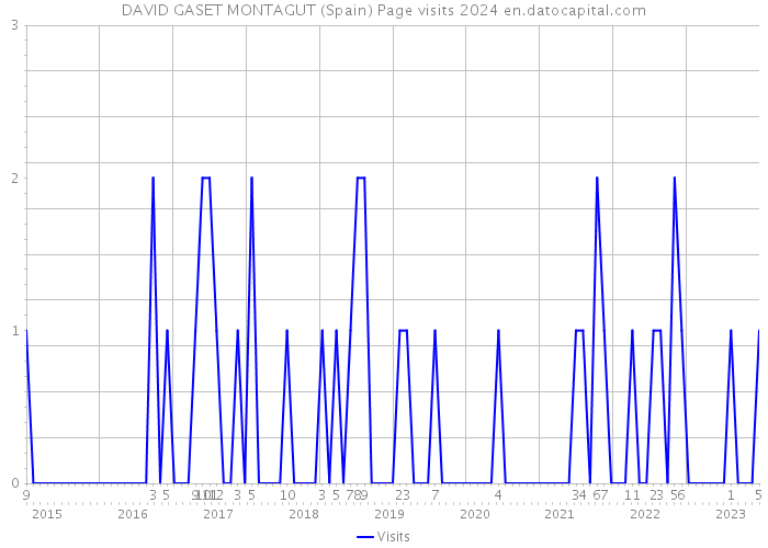 DAVID GASET MONTAGUT (Spain) Page visits 2024 