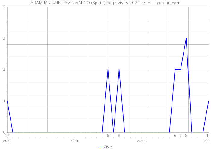 ARAM MIZRAIN LAVIN AMIGO (Spain) Page visits 2024 