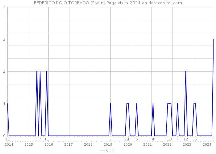 FEDERICO ROJO TORBADO (Spain) Page visits 2024 