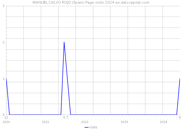 MANUEL CALVO ROJO (Spain) Page visits 2024 