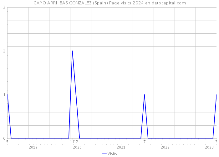 CAYO ARRI-BAS GONZALEZ (Spain) Page visits 2024 
