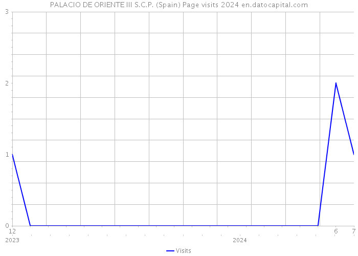 PALACIO DE ORIENTE III S.C.P. (Spain) Page visits 2024 