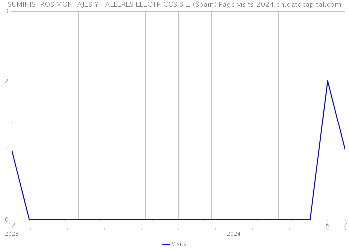SUMINISTROS MONTAJES Y TALLERES ELECTRICOS S.L. (Spain) Page visits 2024 