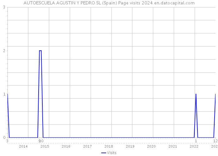 AUTOESCUELA AGUSTIN Y PEDRO SL (Spain) Page visits 2024 