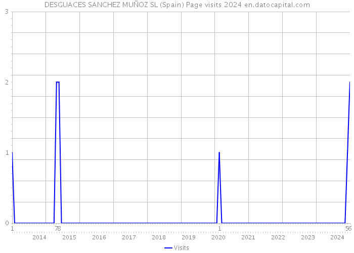 DESGUACES SANCHEZ MUÑOZ SL (Spain) Page visits 2024 