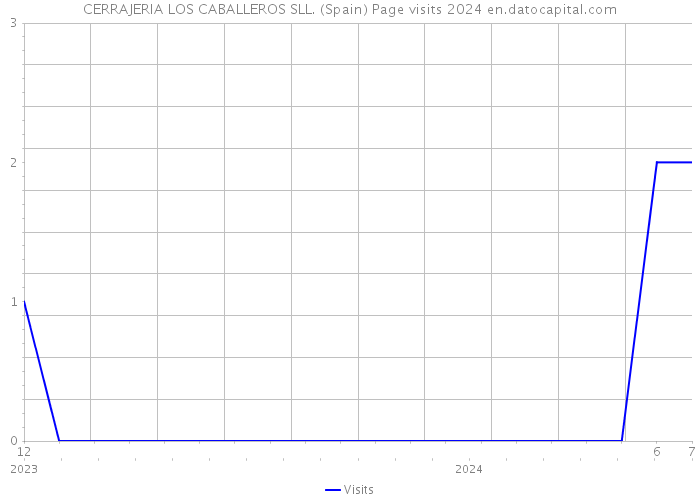 CERRAJERIA LOS CABALLEROS SLL. (Spain) Page visits 2024 