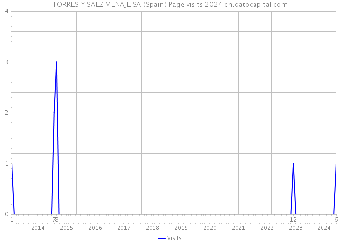 TORRES Y SAEZ MENAJE SA (Spain) Page visits 2024 