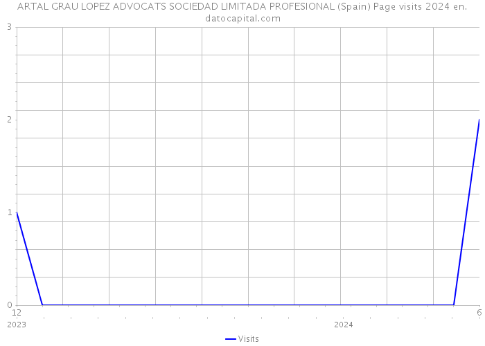 ARTAL GRAU LOPEZ ADVOCATS SOCIEDAD LIMITADA PROFESIONAL (Spain) Page visits 2024 