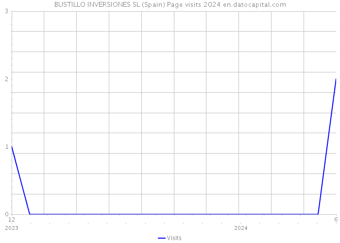 BUSTILLO INVERSIONES SL (Spain) Page visits 2024 