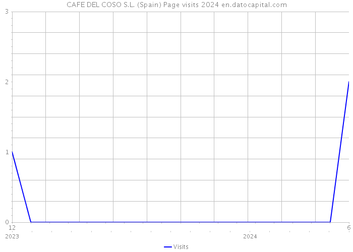CAFE DEL COSO S.L. (Spain) Page visits 2024 