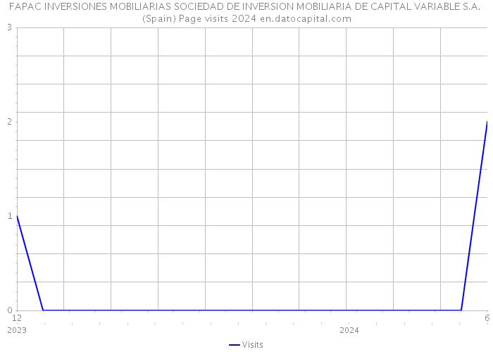 FAPAC INVERSIONES MOBILIARIAS SOCIEDAD DE INVERSION MOBILIARIA DE CAPITAL VARIABLE S.A. (Spain) Page visits 2024 