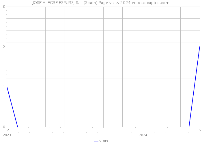 JOSE ALEGRE ESPURZ, S.L. (Spain) Page visits 2024 