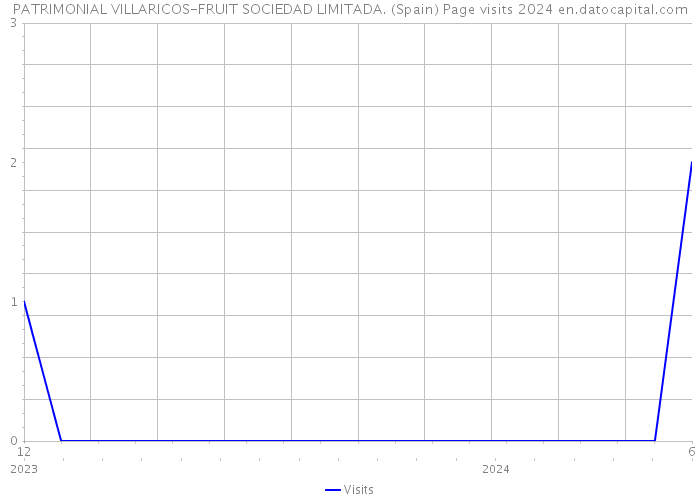 PATRIMONIAL VILLARICOS-FRUIT SOCIEDAD LIMITADA. (Spain) Page visits 2024 
