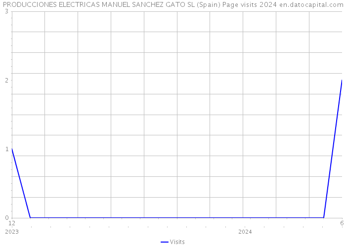 PRODUCCIONES ELECTRICAS MANUEL SANCHEZ GATO SL (Spain) Page visits 2024 