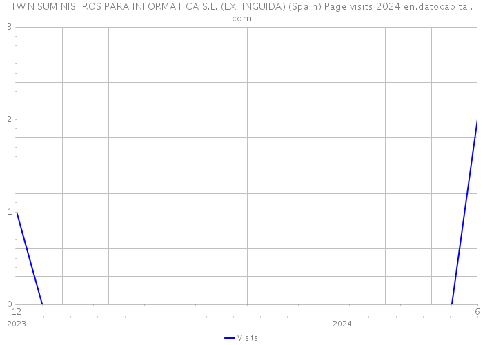 TWIN SUMINISTROS PARA INFORMATICA S.L. (EXTINGUIDA) (Spain) Page visits 2024 