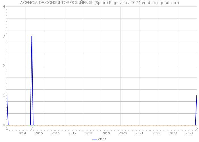 AGENCIA DE CONSULTORES SUÑER SL (Spain) Page visits 2024 