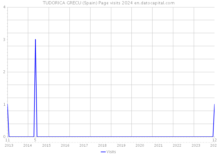 TUDORICA GRECU (Spain) Page visits 2024 