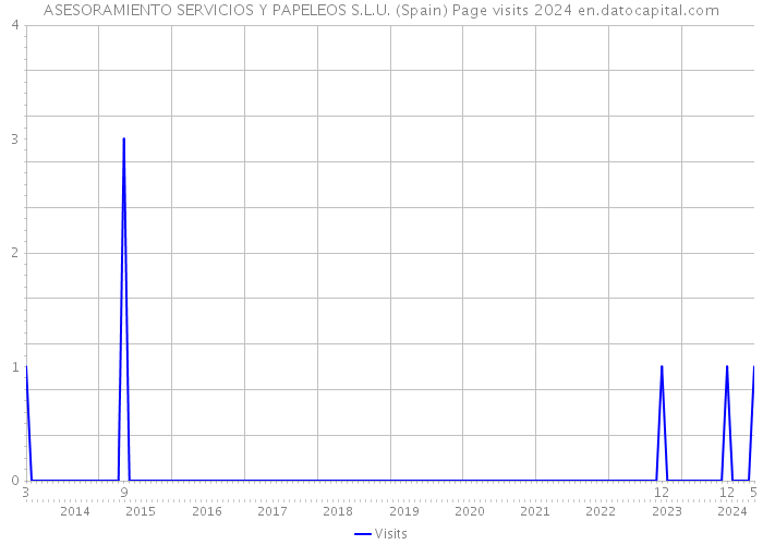 ASESORAMIENTO SERVICIOS Y PAPELEOS S.L.U. (Spain) Page visits 2024 