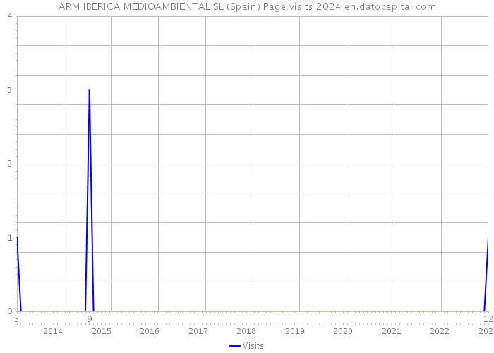 ARM IBERICA MEDIOAMBIENTAL SL (Spain) Page visits 2024 