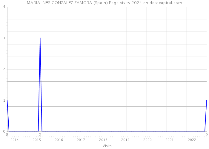 MARIA INES GONZALEZ ZAMORA (Spain) Page visits 2024 