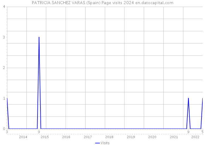 PATRICIA SANCHEZ VARAS (Spain) Page visits 2024 