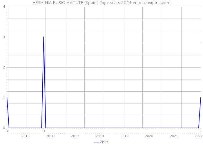 HERMINIA RUBIO MATUTE (Spain) Page visits 2024 