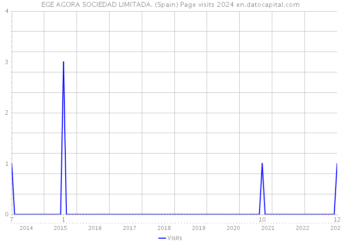 EGE AGORA SOCIEDAD LIMITADA. (Spain) Page visits 2024 