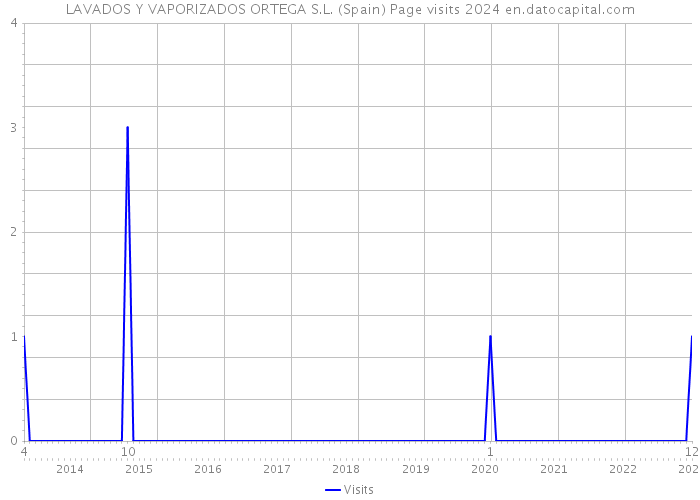 LAVADOS Y VAPORIZADOS ORTEGA S.L. (Spain) Page visits 2024 