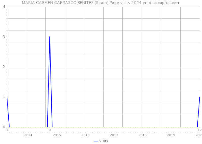 MARIA CARMEN CARRASCO BENITEZ (Spain) Page visits 2024 