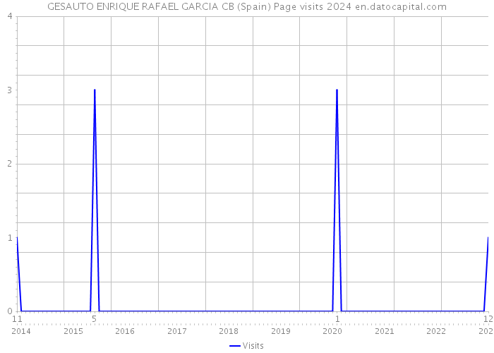 GESAUTO ENRIQUE RAFAEL GARCIA CB (Spain) Page visits 2024 