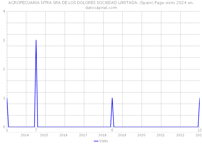 AGROPECUARIA NTRA SRA DE LOS DOLORES SOCIEDAD LIMITADA. (Spain) Page visits 2024 