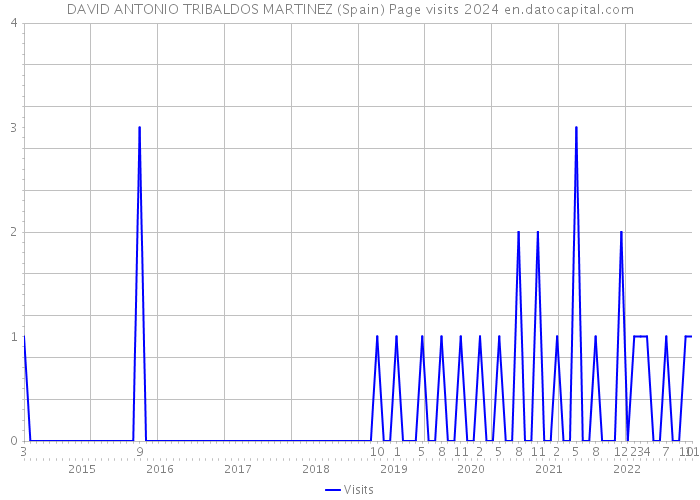 DAVID ANTONIO TRIBALDOS MARTINEZ (Spain) Page visits 2024 