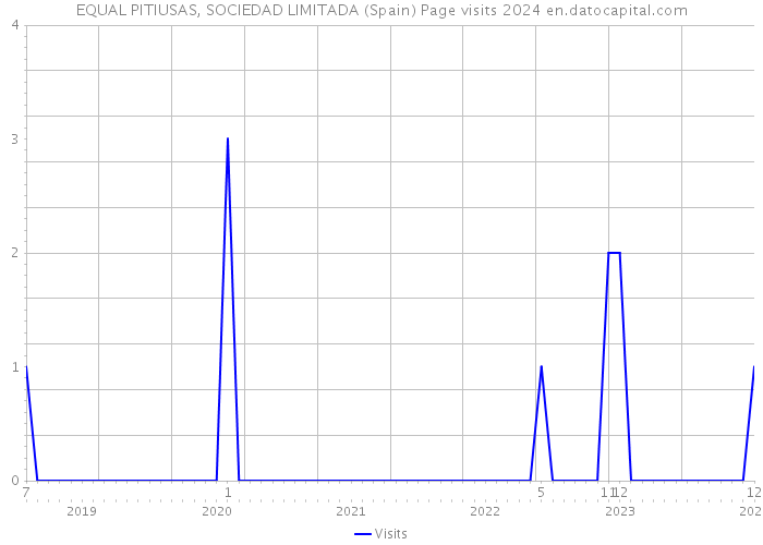 EQUAL PITIUSAS, SOCIEDAD LIMITADA (Spain) Page visits 2024 