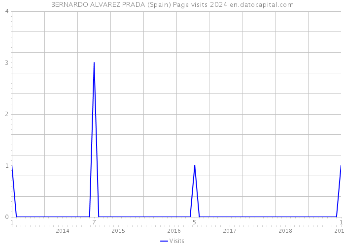 BERNARDO ALVAREZ PRADA (Spain) Page visits 2024 