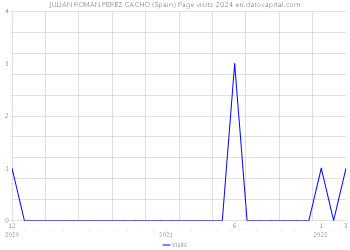 JULIAN ROMAN PEREZ CACHO (Spain) Page visits 2024 