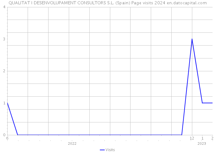 QUALITAT I DESENVOLUPAMENT CONSULTORS S.L. (Spain) Page visits 2024 