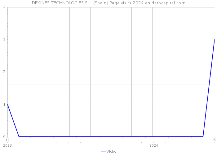 DEKINES TECHNOLOGIES S.L. (Spain) Page visits 2024 