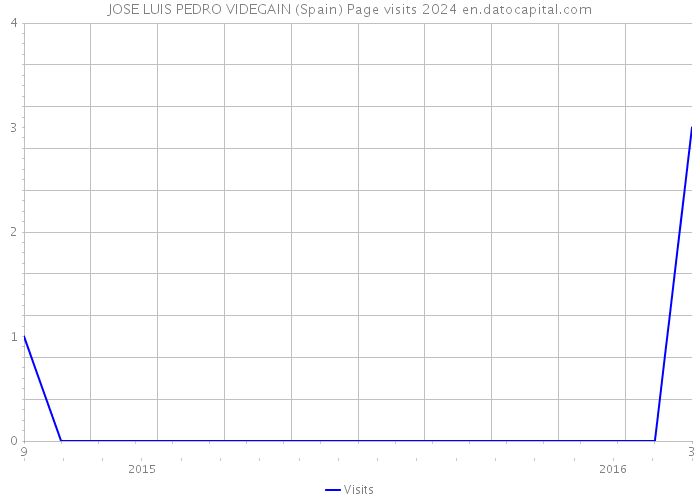 JOSE LUIS PEDRO VIDEGAIN (Spain) Page visits 2024 
