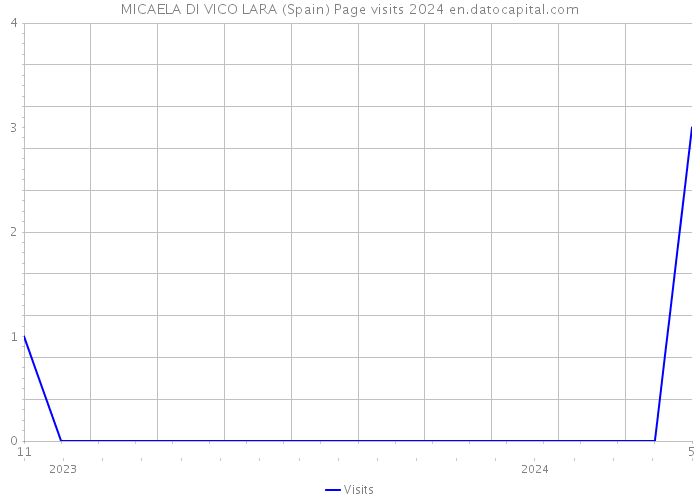MICAELA DI VICO LARA (Spain) Page visits 2024 
