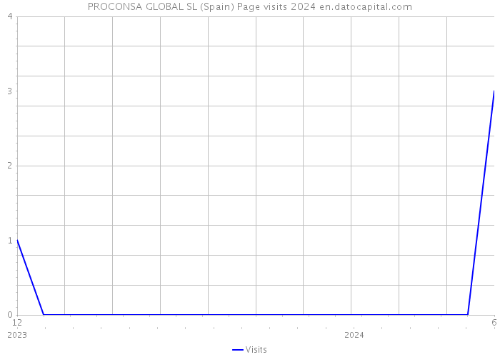 PROCONSA GLOBAL SL (Spain) Page visits 2024 